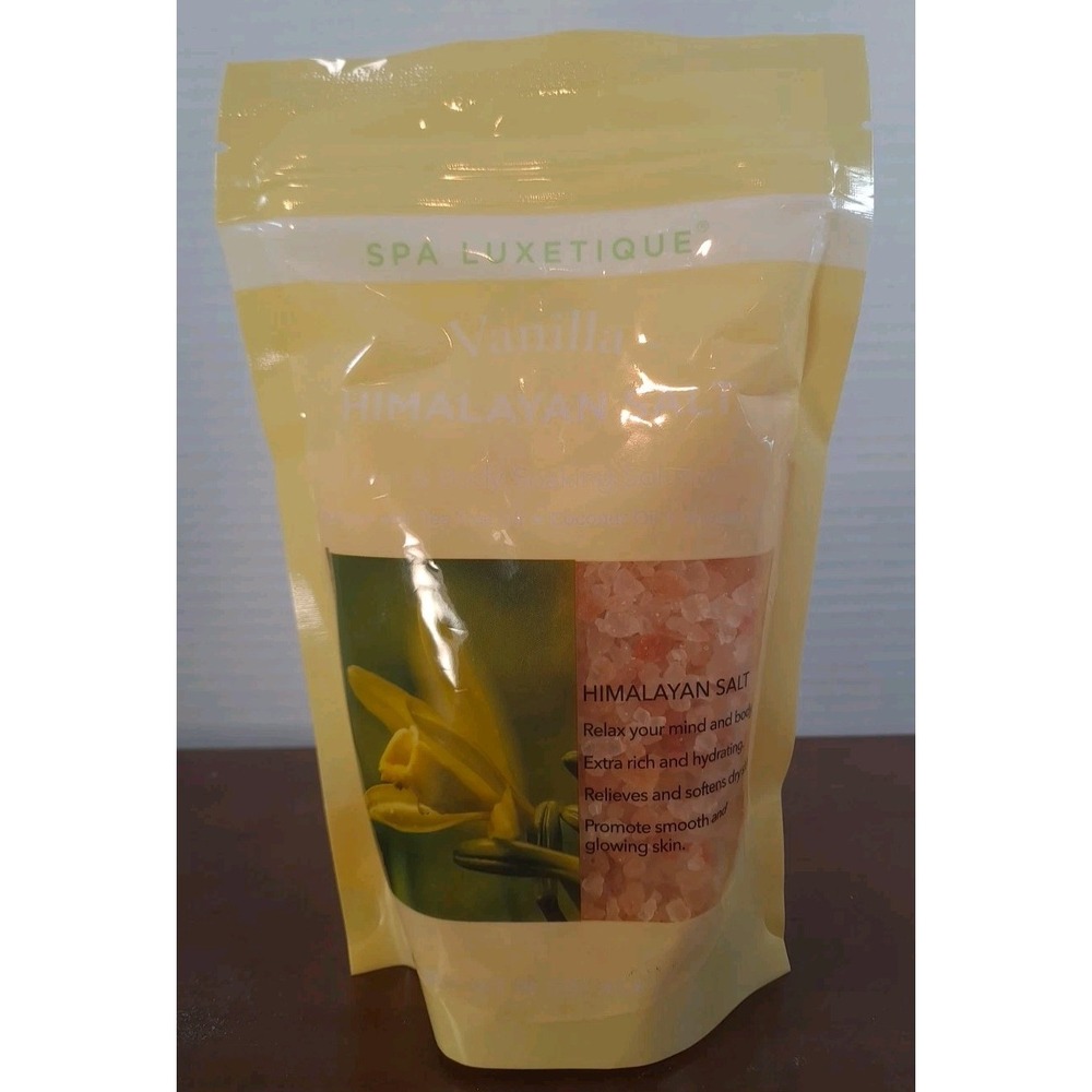 Spa Luxetique Vanilla Himalayan Salt Foot & Body Soaking Solution 16oz